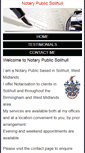 Mobile Screenshot of notarypublicsolihull.com